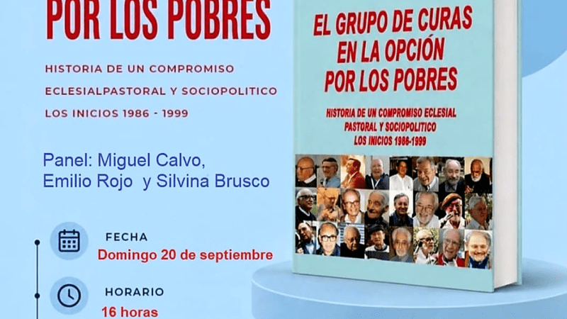 📚 “El Grupo de Curas en la Opción por los Pobres” llega a la Feria del Libro de Malvinas Argentinas