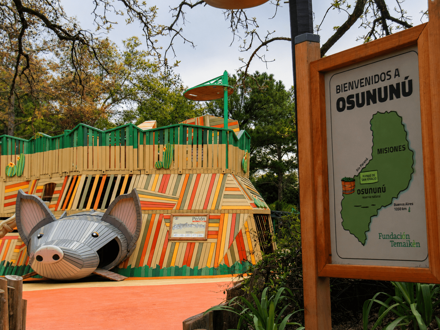 Temaikèn inauguró en Escobar la plaza de juegos más grande del país inspirada en la selva misionera