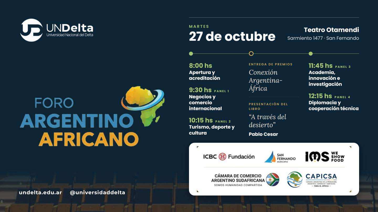 San Fernando será sede del primer “Foro Argentino Africano”