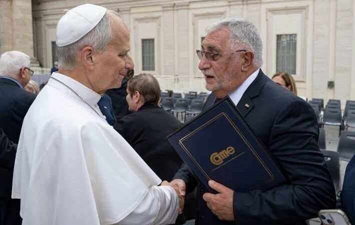 El presidente de CAME llevó al papa León XIV la voz federal de las pymes argentinas