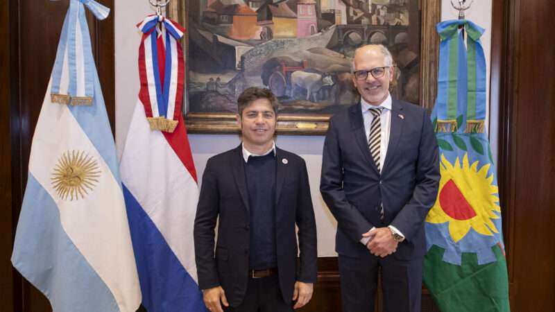 Kicillof recibió al embajador de Países Bajos y avanzaron en una agenda de cooperación