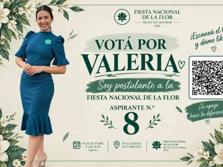 Valeria Salgado, la joven de Belén que sueña con ser embajadora de la Fiesta Nacional de la Flor