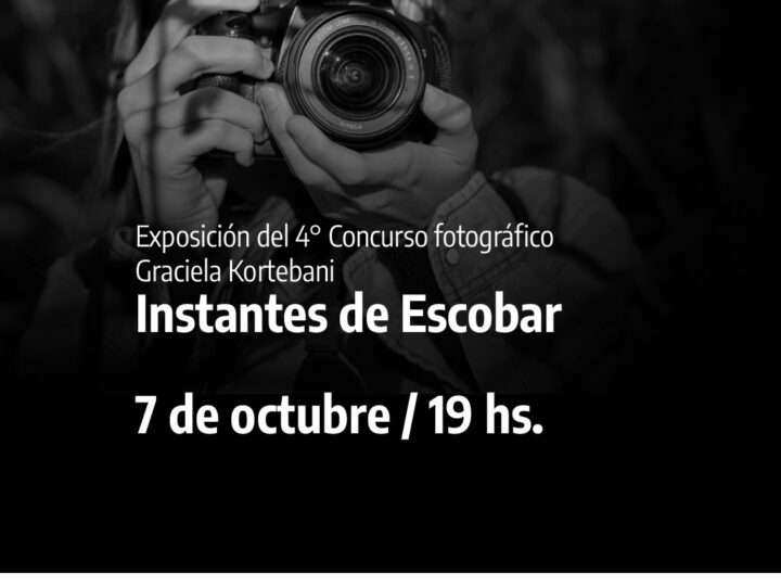 “Instantes de Escobar”: presentan la muestra del Cuarto Concurso Fotográfico Graciela Kortebani