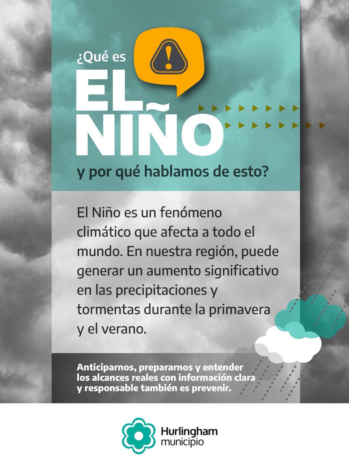 El Municipio de Hurlingham se prepara para El Niño