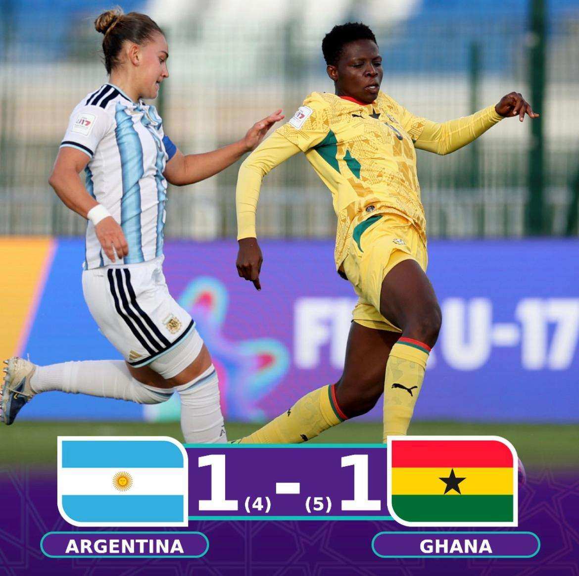 Argentina se despidió del Mundial Sub 17 en los penales: empató 1-1 con Ghana y cayó 5-4 tras un final de locos