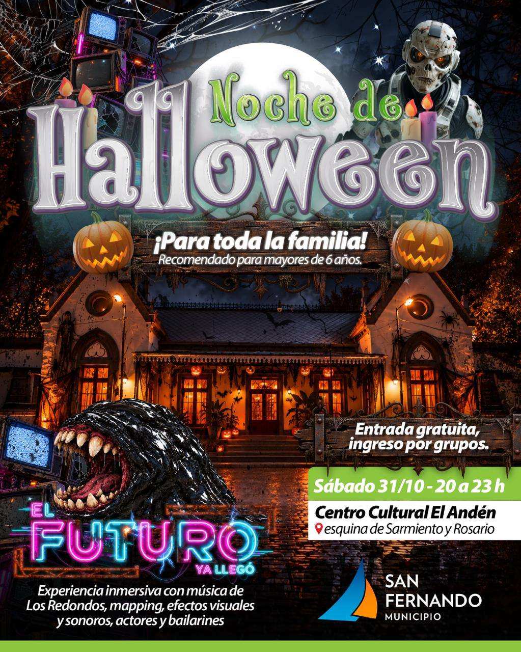 Este sábado habrá un espectáculo de Halloween en el Centro Cultural ‘El Andén’ de San Fernando